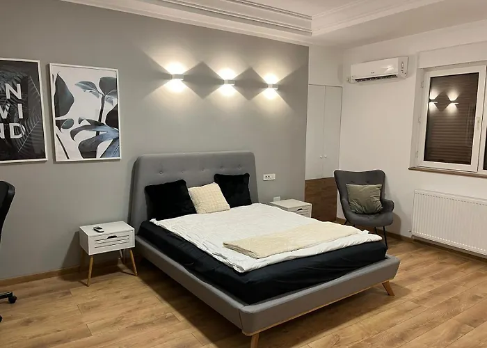Panaromic View Penthouse In The Heart Of Vakantiehuis Boekarest